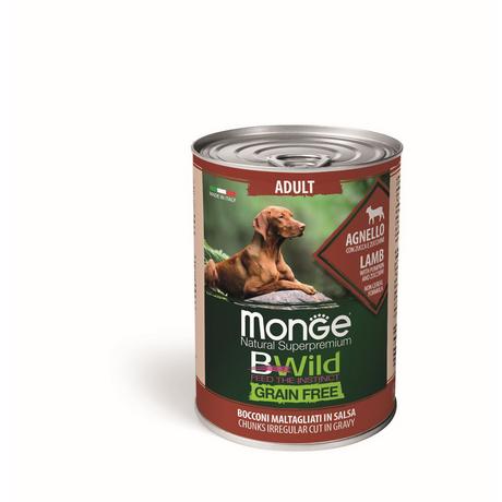 Monge  BWild Paté di agnello per cani - Multipack 