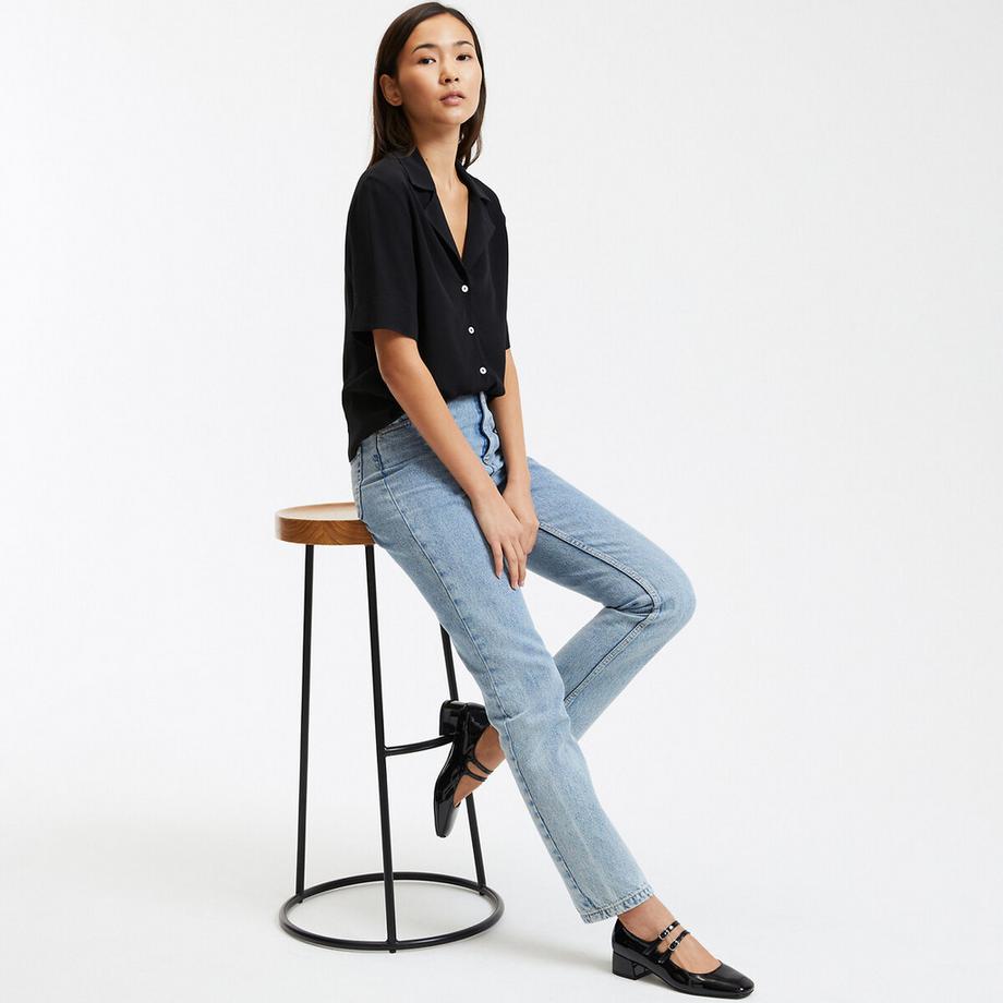 La Redoute Collections Camicetta Maniche Corte Collo Revers  