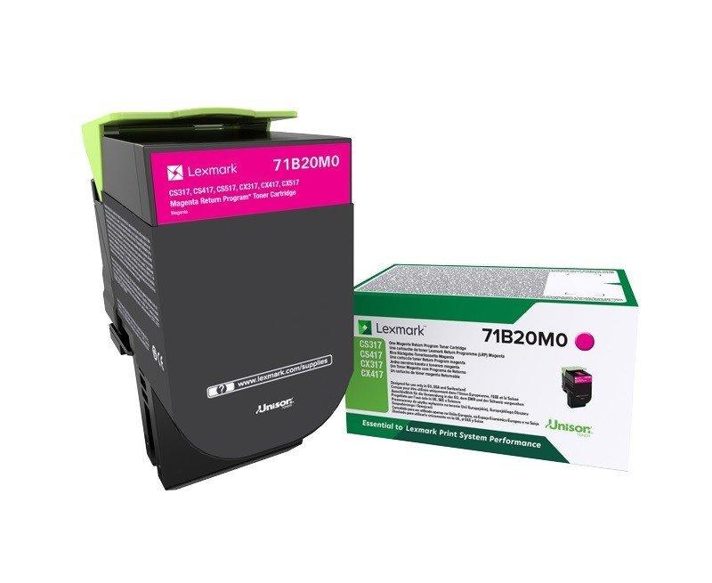 Image of LEXMARK Toner-Modul return magenta 71B20M0 CS31/41/51x 2300 Seiten