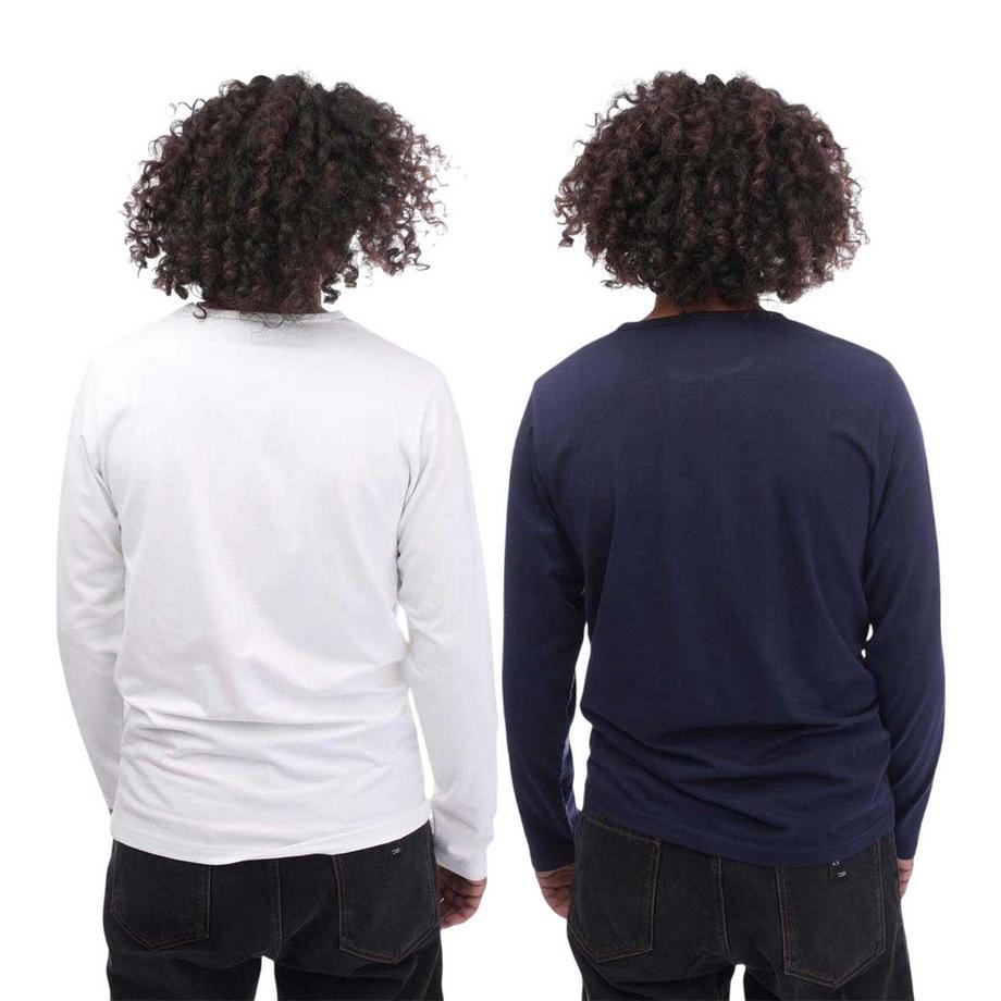 LYLE & SCOTT T-Shirt Manica Lunga Confezione da Due  