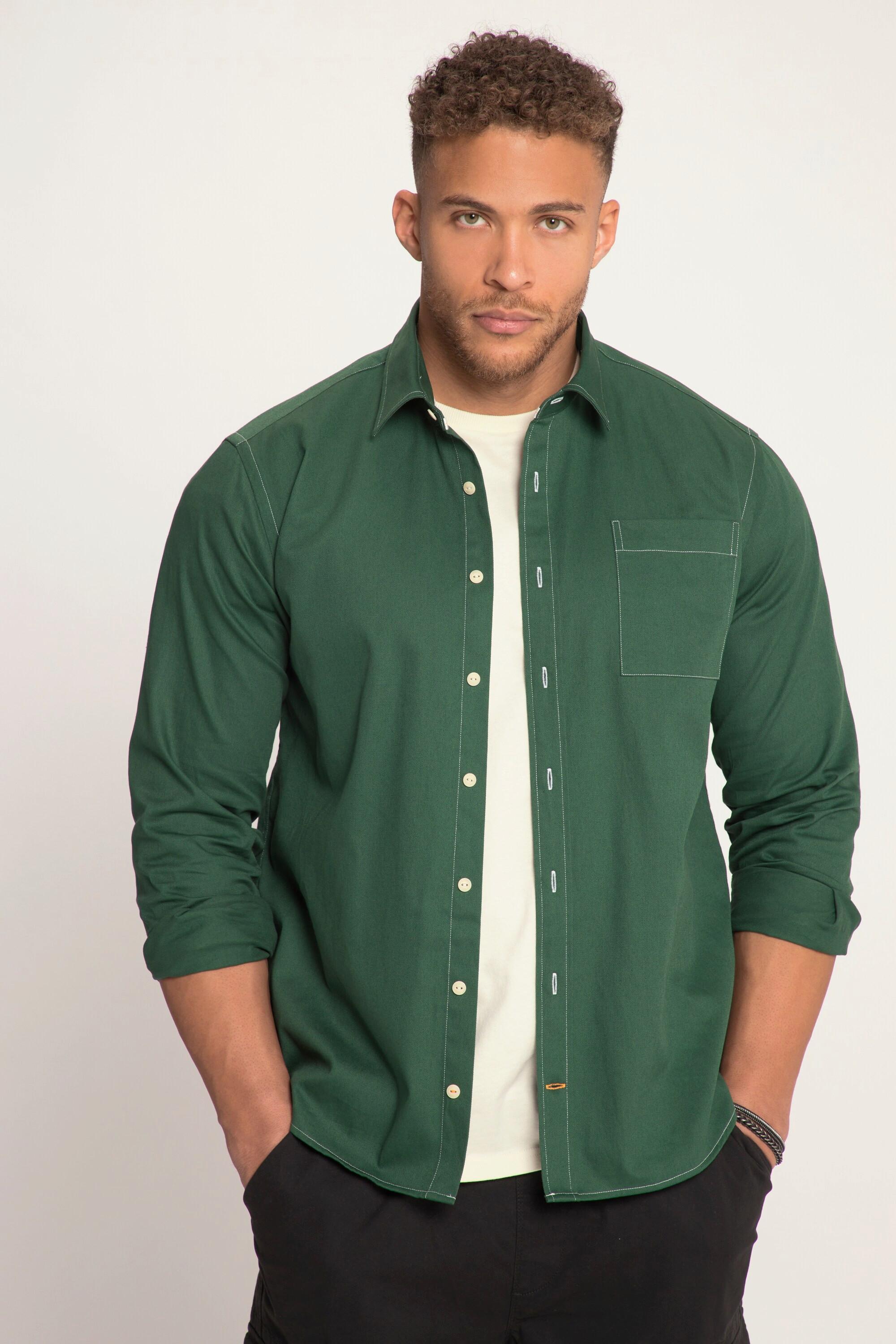 Sthuge  Chemise STHUGE, manches longues et col Kent. Coupe Modern Fit. Jusqu'au 8 XL. 