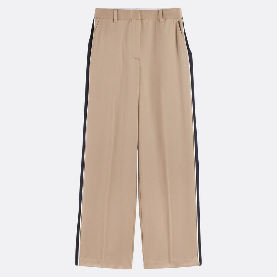 La Redoute Collections Weite Lyocell Hose mit Seitenstreifen  