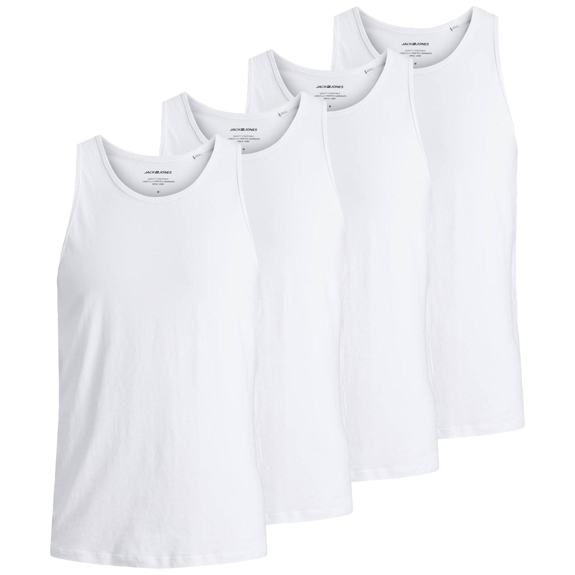 JACK & JONES  Tanktop, 4er Pack 