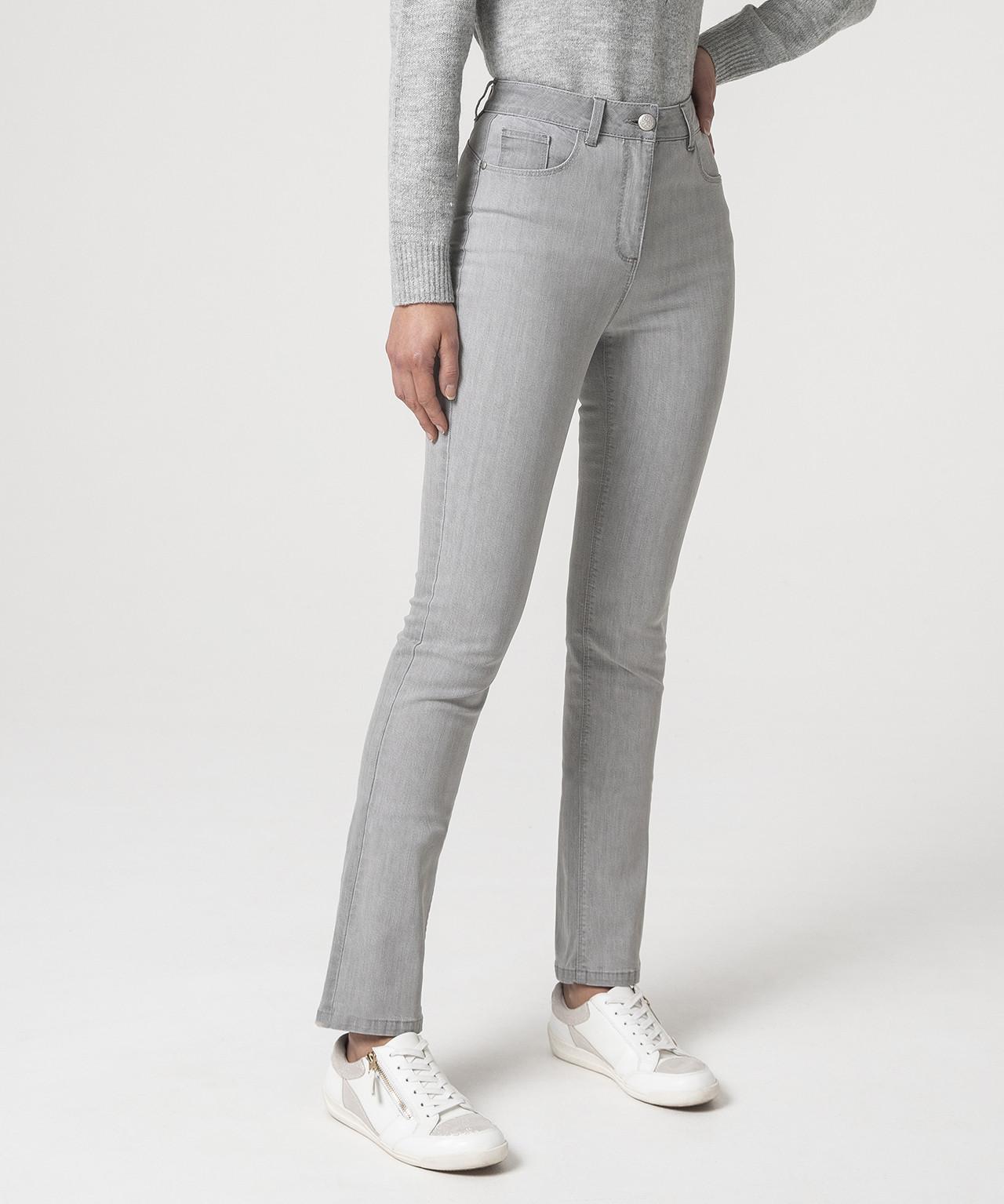 Image of Jeans Mit Hoher Taille, Perfect Fit By , 2 Längen. Damen Grau 42