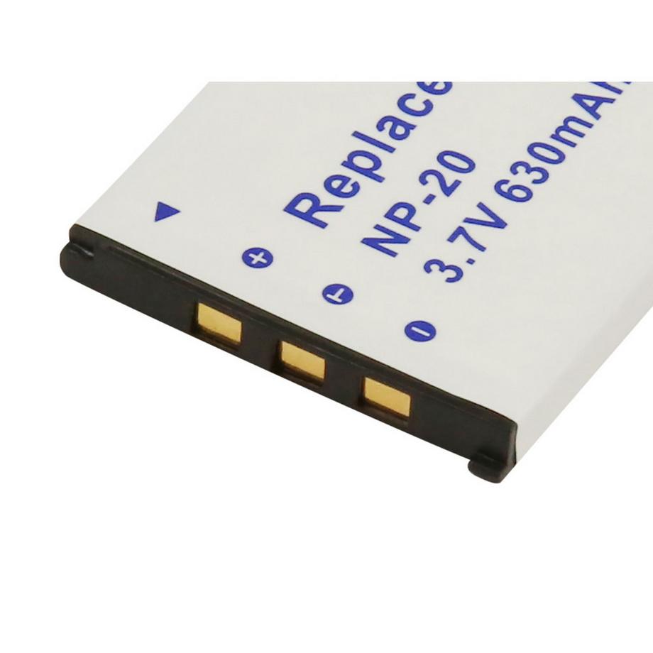 Avizar  Casio NP-20 Batteria per fotocamera Li-ion 3.7V 630mAh 2.3Wh 