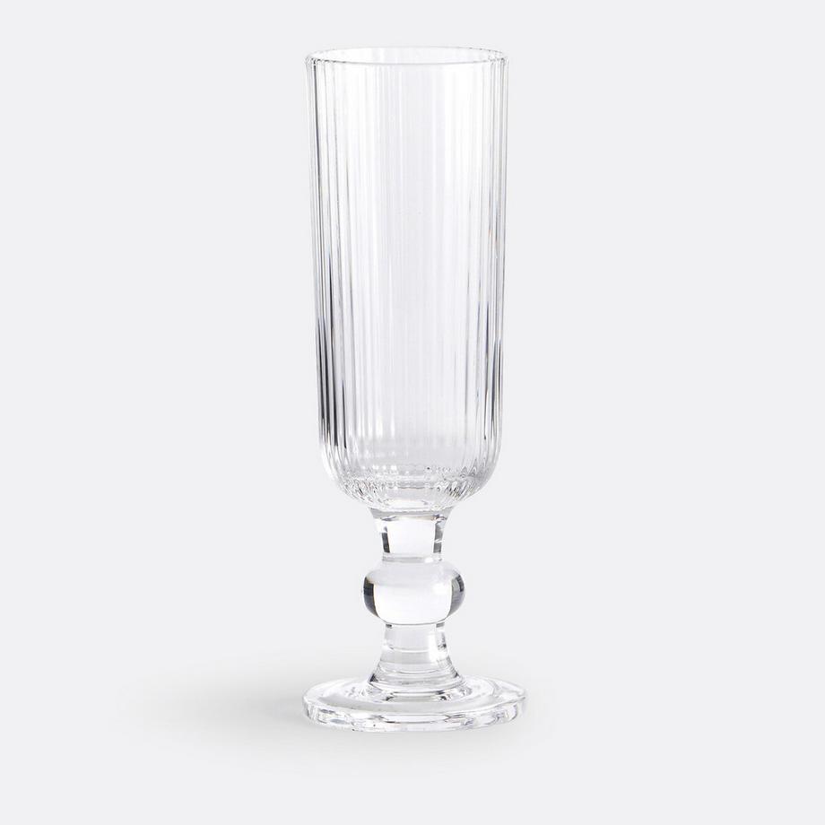 La Redoute Intérieurs 6er-Set Sektgläser Ostri mit Rillenstruktur  