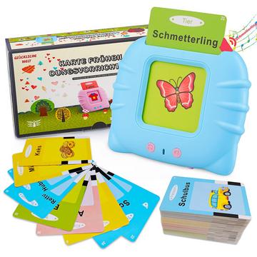 Allemand standard, Cartes flash parlantes jouet éducatif pour les tout-petits Vieux, 112 feuilles 224 mots, Jouet éducatif audible