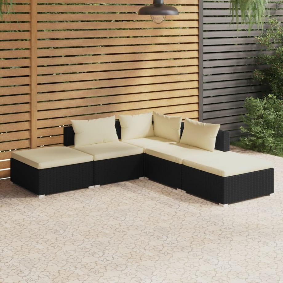 VidaXL Salon de jardin rotin synthétique  