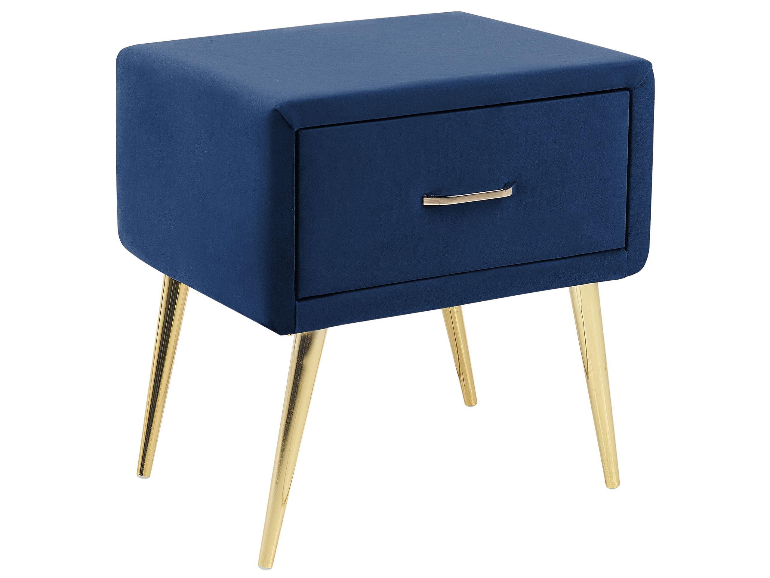 Image of Nachttisch aus Samtstoff Modern FLAYAT Nachttisch aus Samtstoff Modern FLAYAT