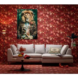 KARE Design Tableau en verre Mister Lion 150x100  