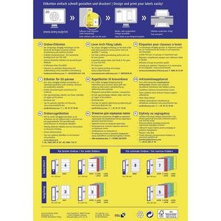 Avery-Zweckform Etiquette pour classeur  