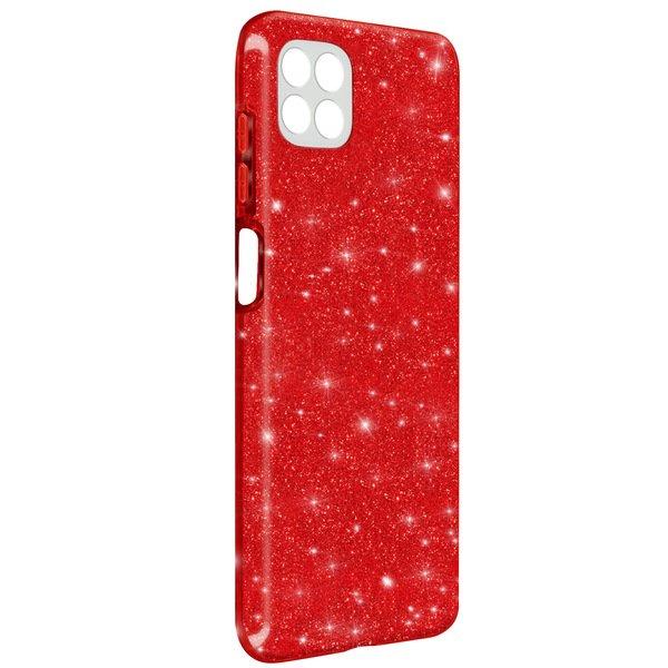 Avizar  Glitter Hülle Samsung A22 Rot 