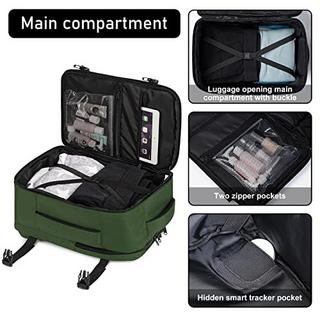 Only-bags.store Sac à dos 40 x 20 x 25 cm pour Ryanair Aeroplane Travel Backpack Hand Luggage Laptop Daypacks PET Recycled Environmentally Friendly Backpack Waterproof Under Seat 20 L Small, Green  