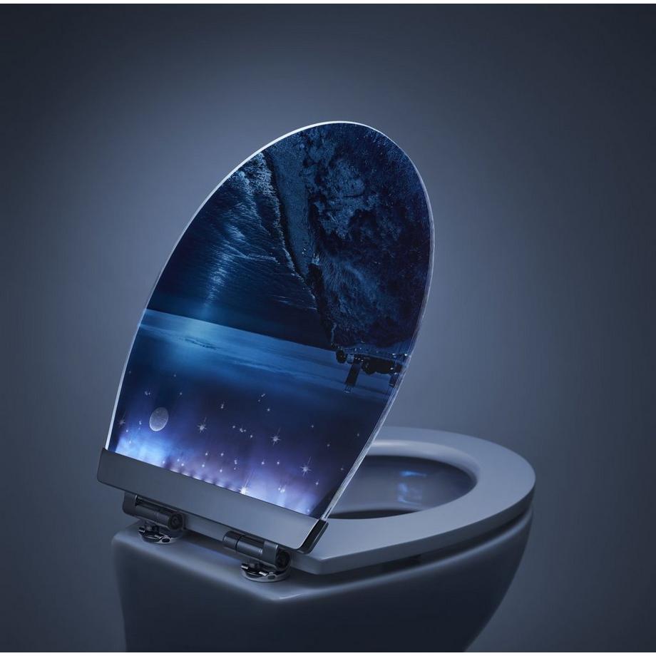 diaqua WC-Sitz Menton LED Slow Down Night beach - MDF - FSC® 100%  