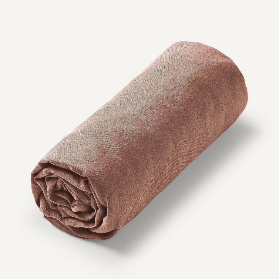 Drap-housse lin lavé
