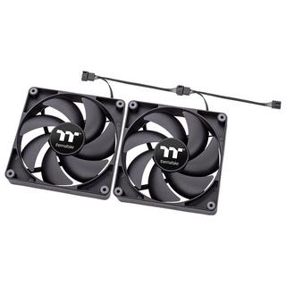 Thermaltake  TT CT120 PC Computergehäuse Ventilator Schwarz 2 Stück(e) 