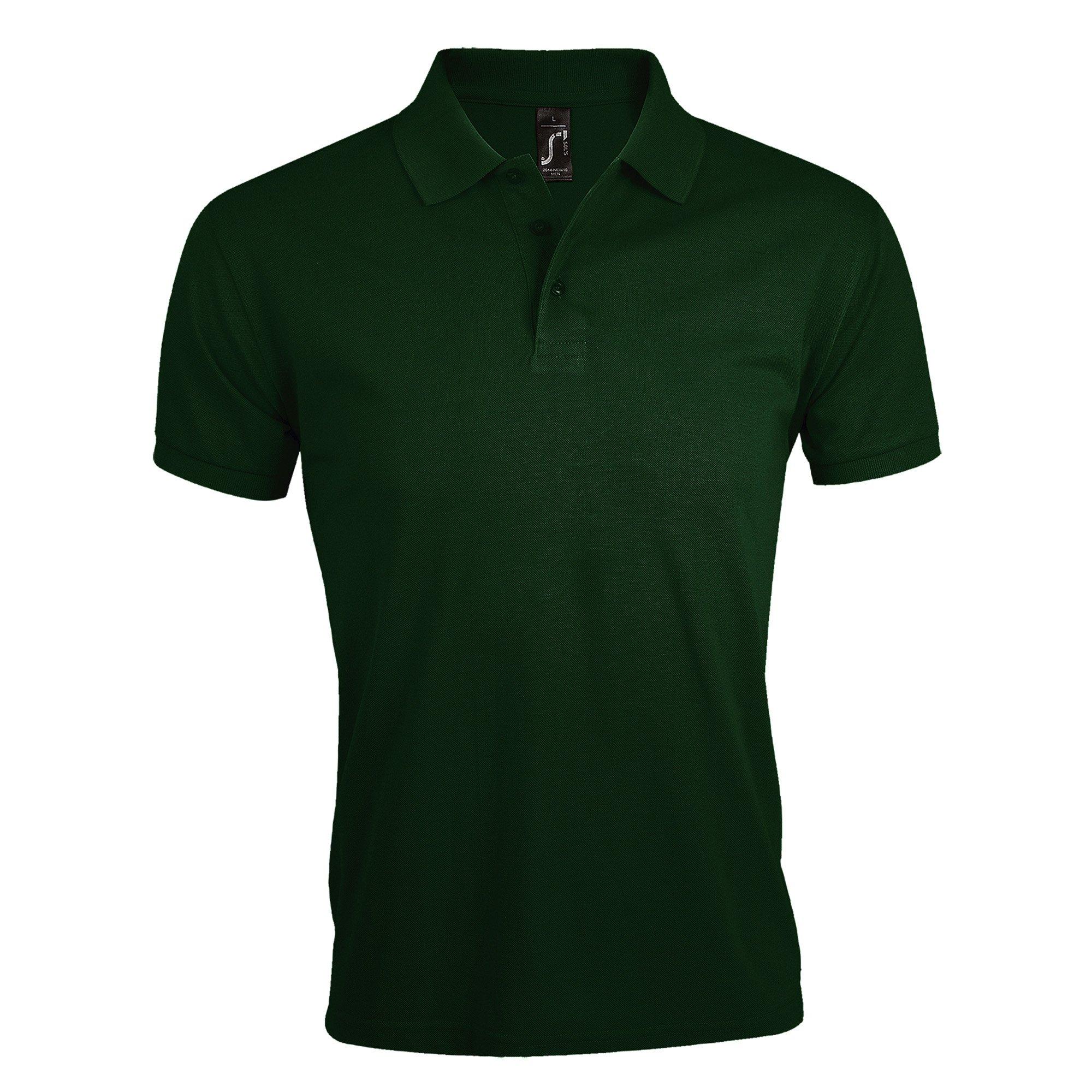 Image of Prime Pique Poloshirt, Kurzarm Herren Grün XL