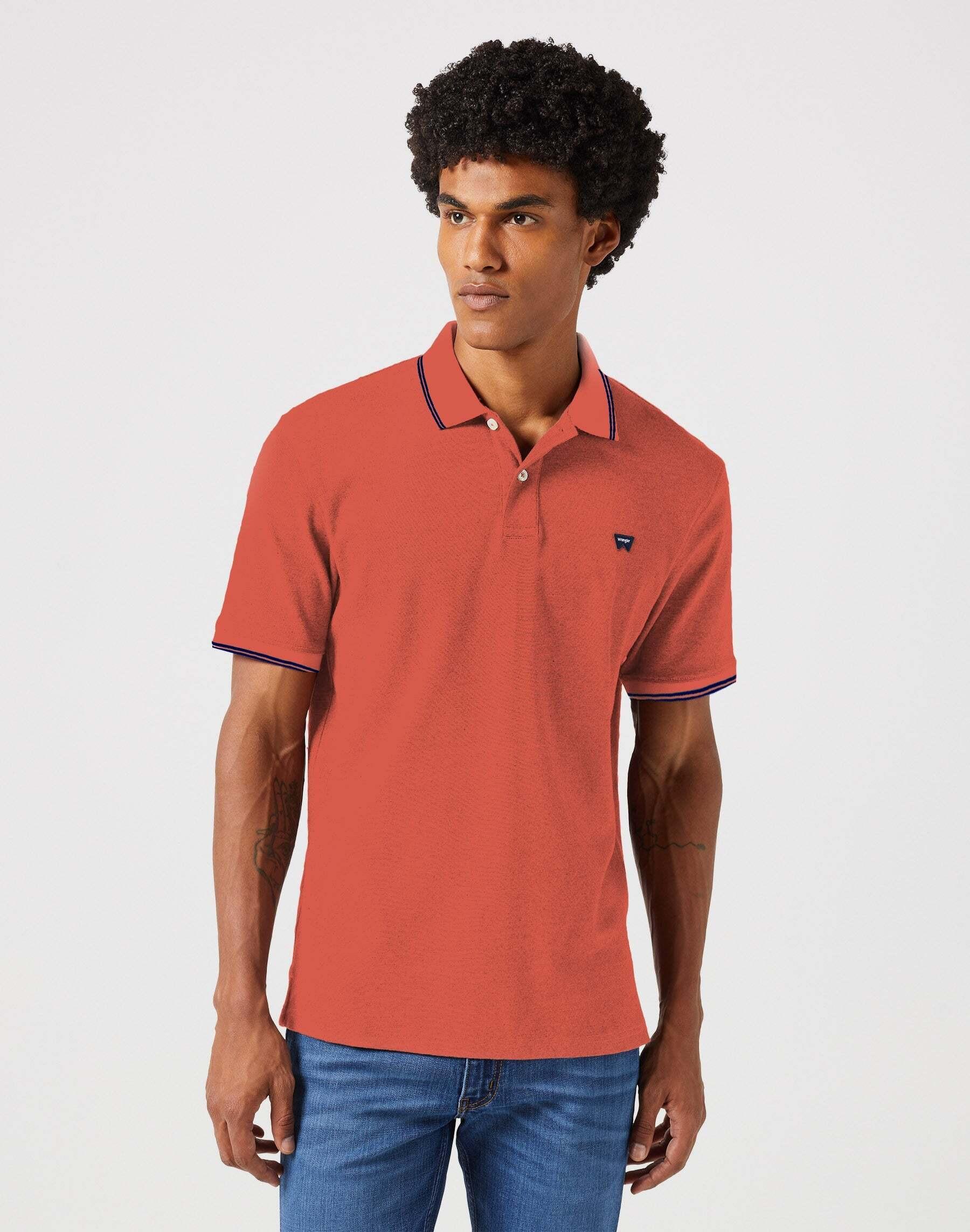 Image of Polos Polo Shirt Herren Orange M