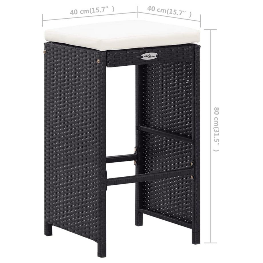 VidaXL Gartenbar-set poly-rattan  