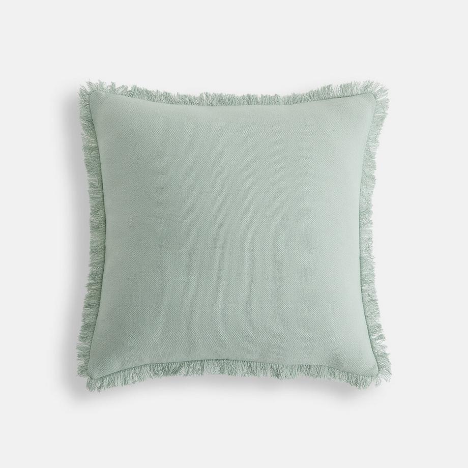 Housse de coussin coton natté