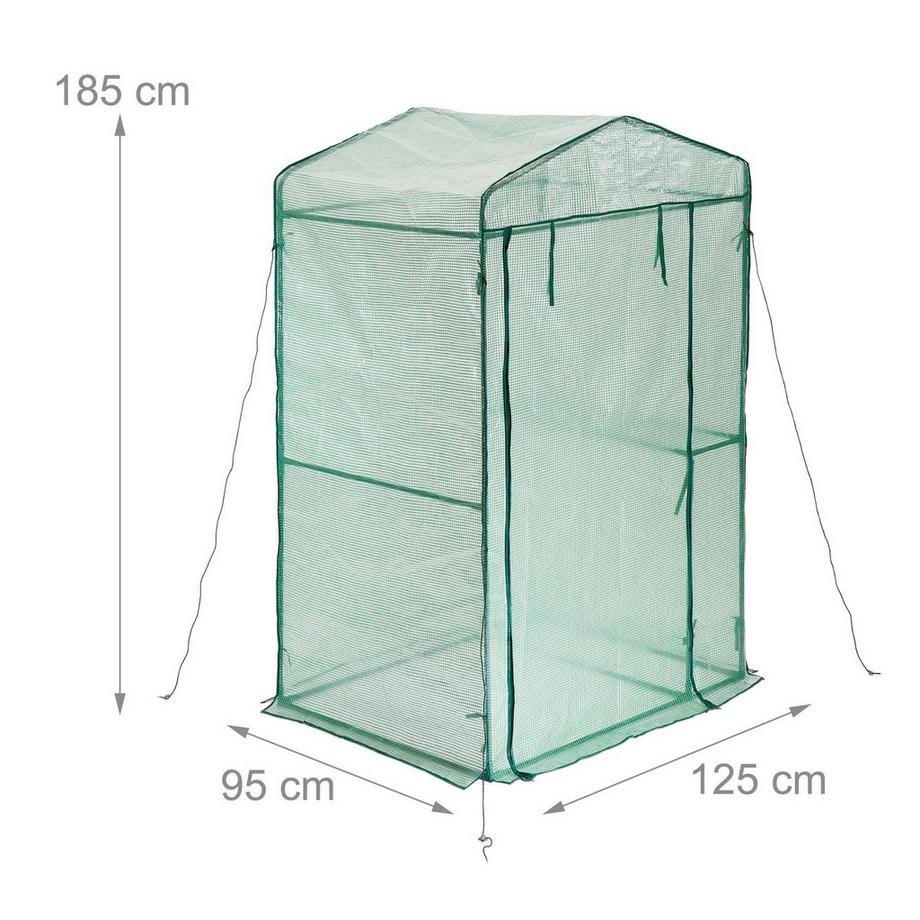 B2X Foliengewächshaus mit Regal  