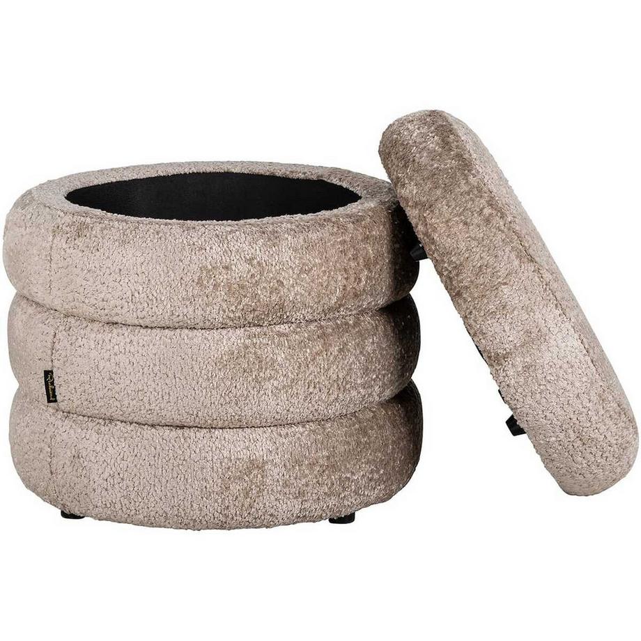 mutoni Pouf Adele natura rotonda 50  