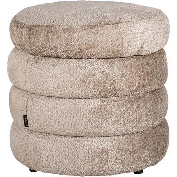 Pouf Adele nature rund 50