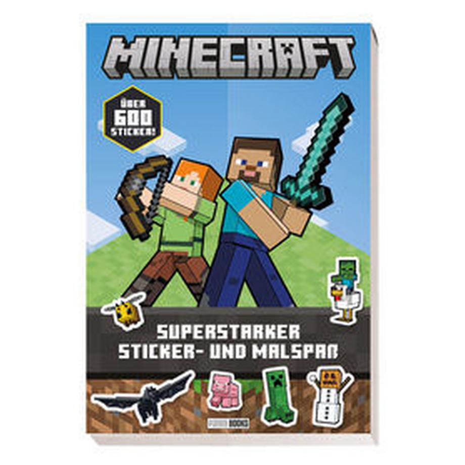Minecraft: Superstarker Sticker- und Malspaß Panini Gebundene Ausgabe 