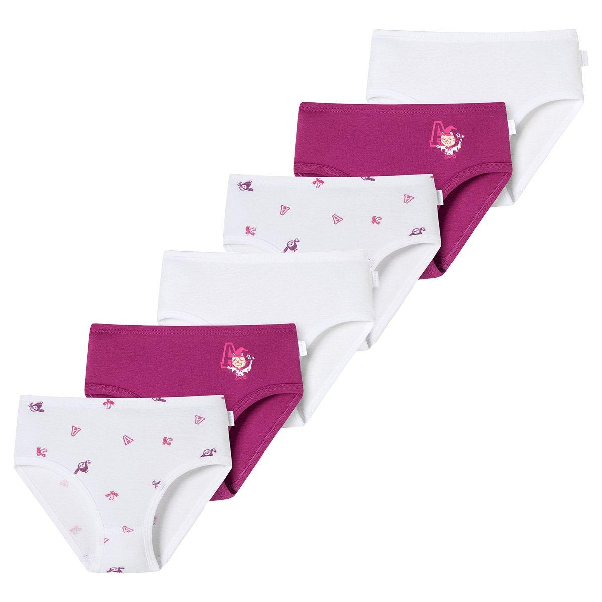 Image of 6er Pack Feinripp Organic Cotton - Hüftslip Mädchen Lila 98