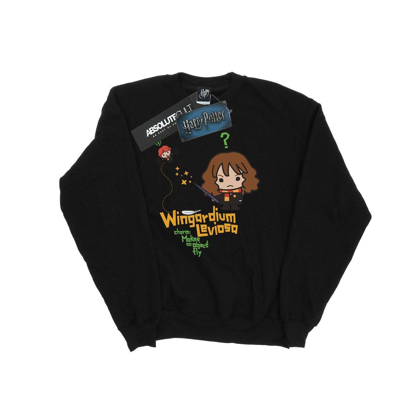 Image of Wingardium Leviosa Sweatshirt Unisex Schwarz 152-158