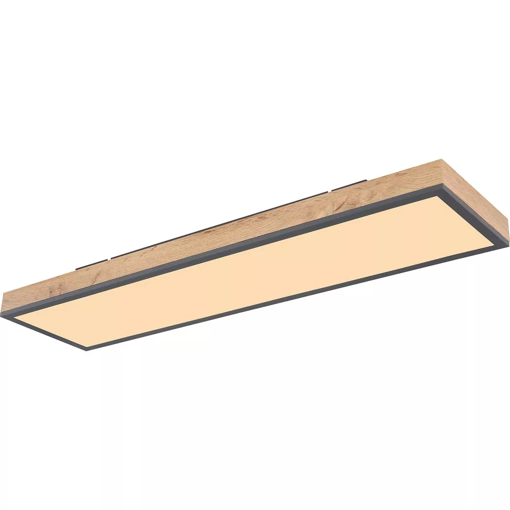 mutoni – Deckenleuchte Doro Aluminium Graphit Opal LED 80×20, One Size, Multicolor