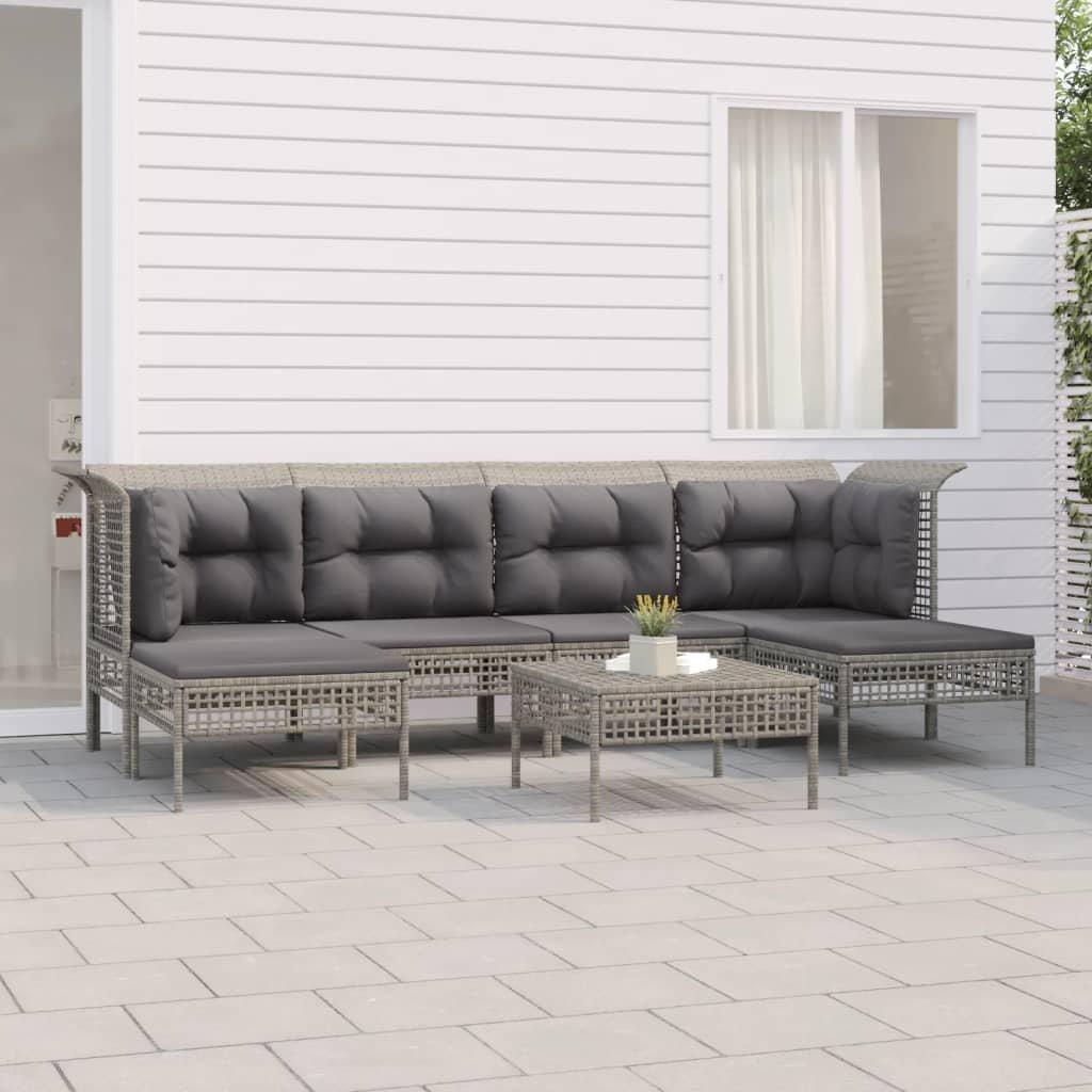 VidaXL set mobili da giardino Polirattan  