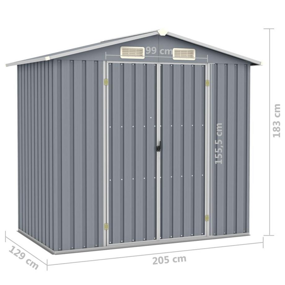 VidaXL Gerätehaus stahl  