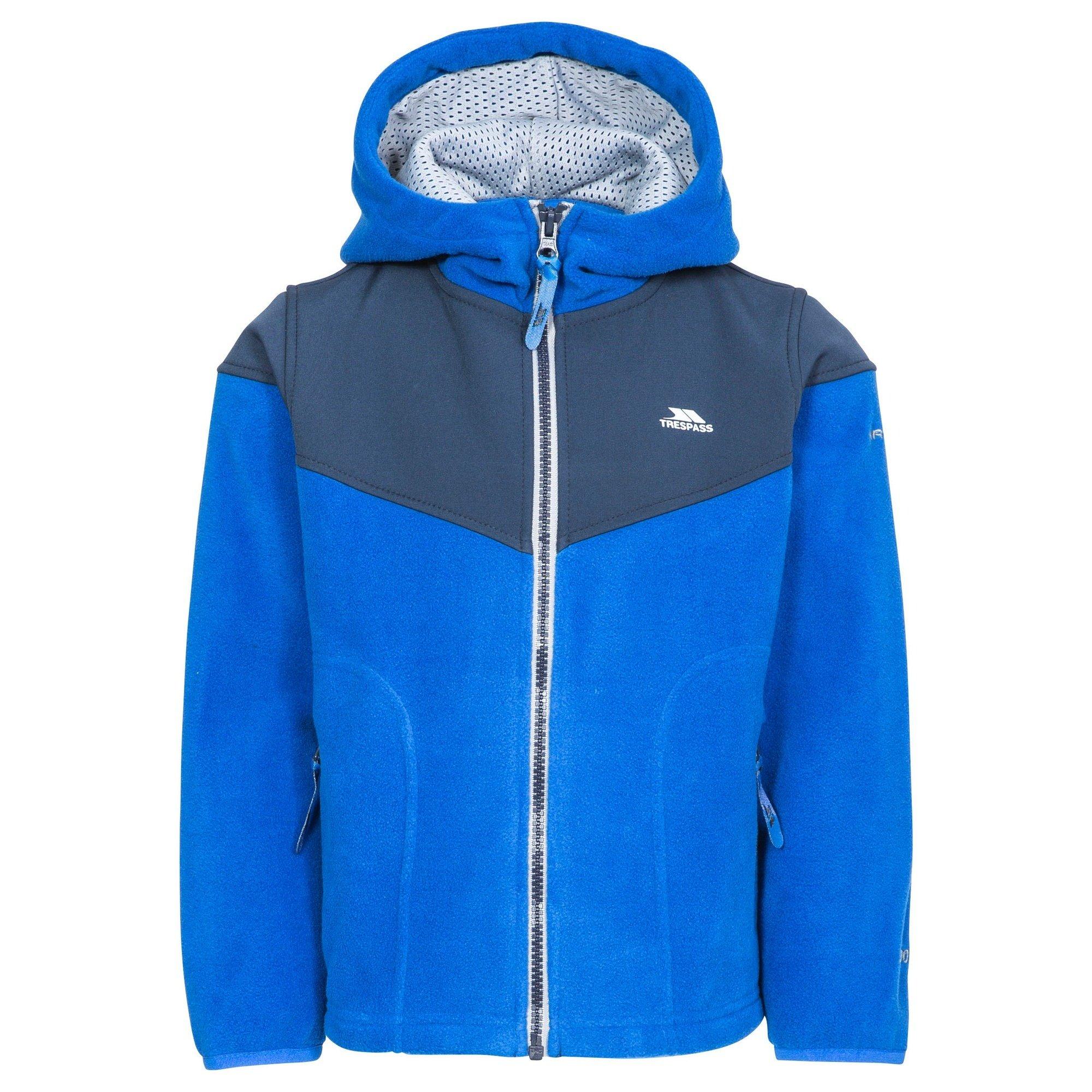 Image of Fleecejacke Bieber Mit Kapuze Unisex Blau 98