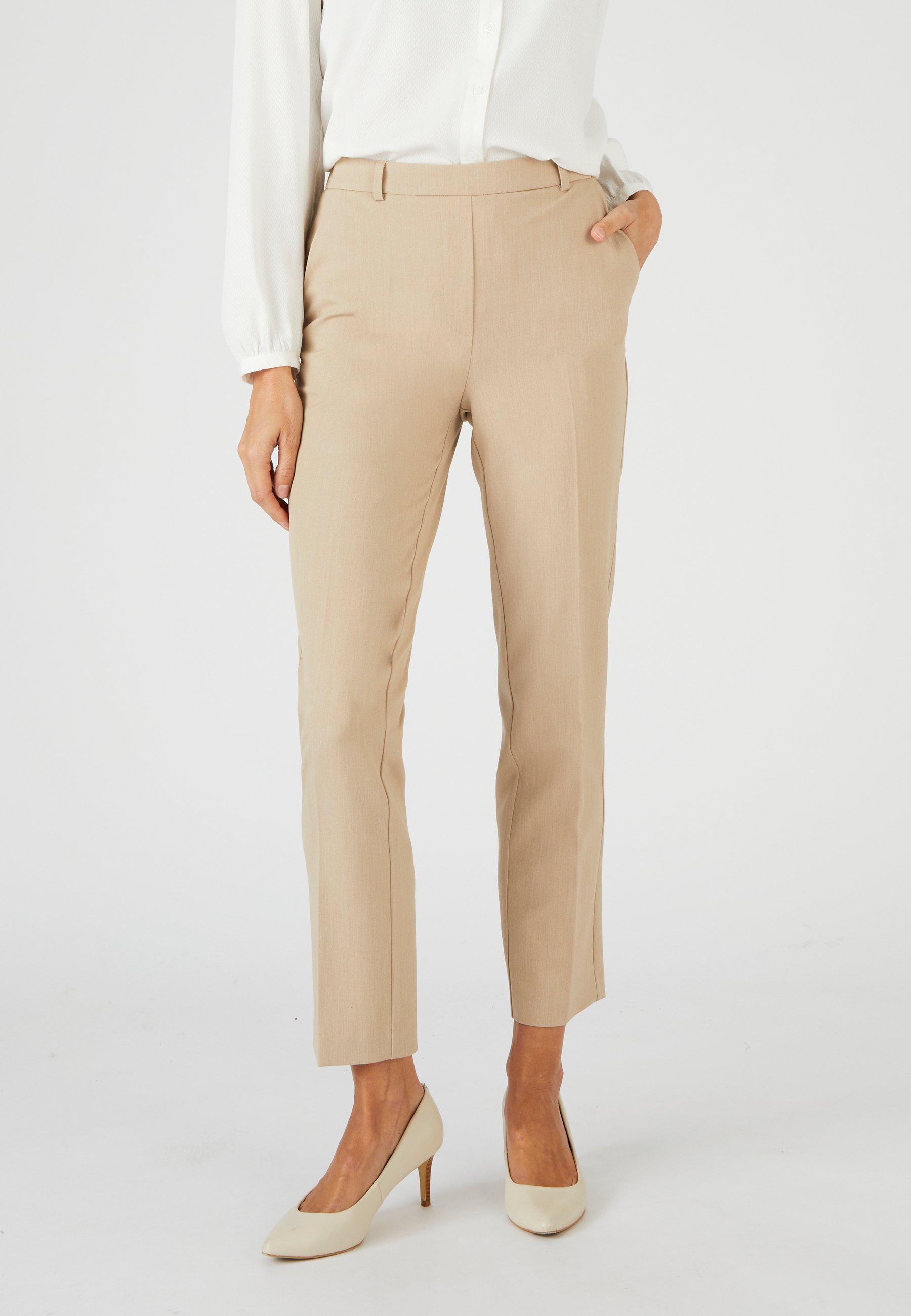 Image of Bi-elastische 7/8-hose. Damen Braun 44