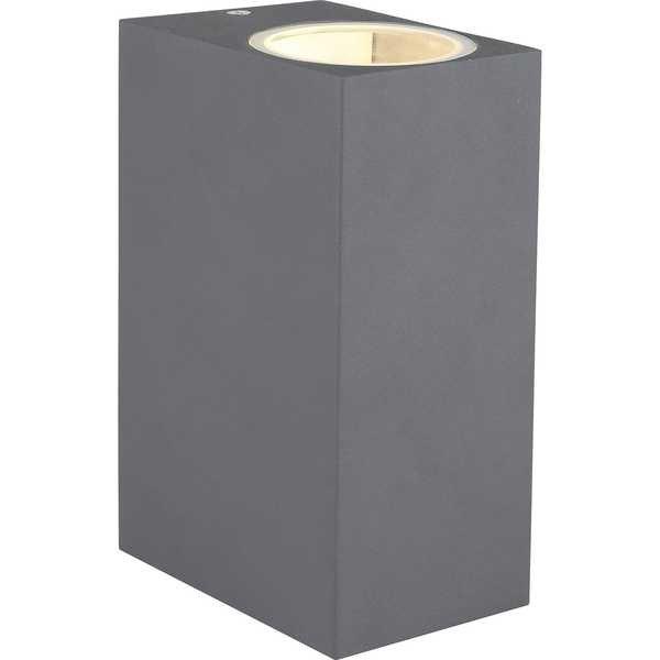 mutoni Lampe d'extérieur Veronika en fonte d'aluminium anthracite 2xGU10  