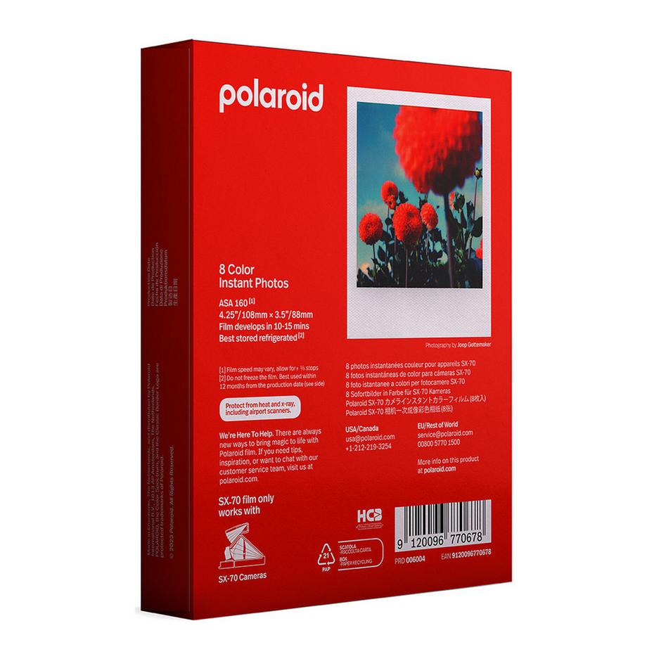 Polaroid  Pellicola a colori POLAROID per SX-70 Cornice bianca 