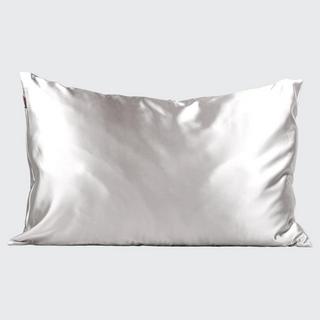 Kitsch Satin Kissenbezug Silber  