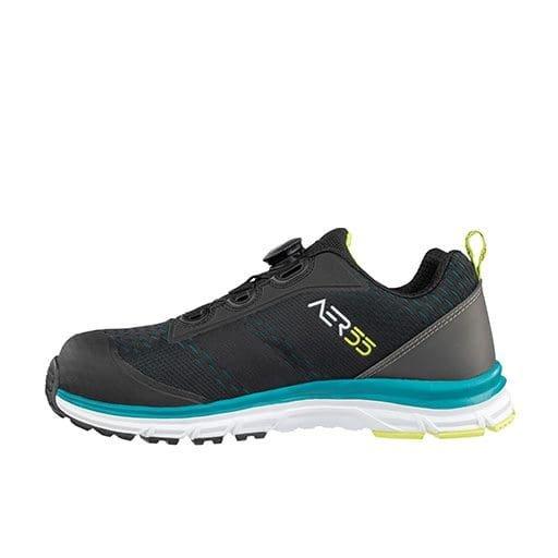 Image of Sicherheitsschuh Aer55 Impulse Black Blue Ql Low S1p Esd Hro Sra Unisex Schwarz 37