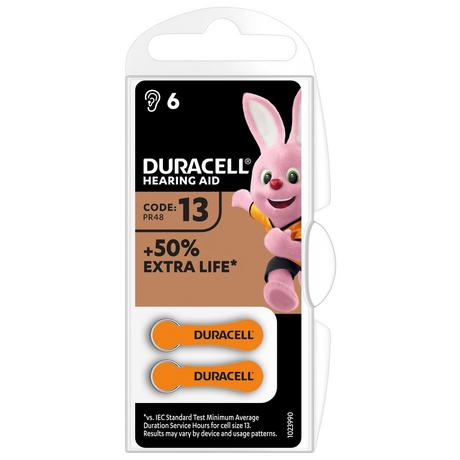 DURACELL  no. 13 Apparecchi acustici EasyTab, 60 pezzi (10x6) 