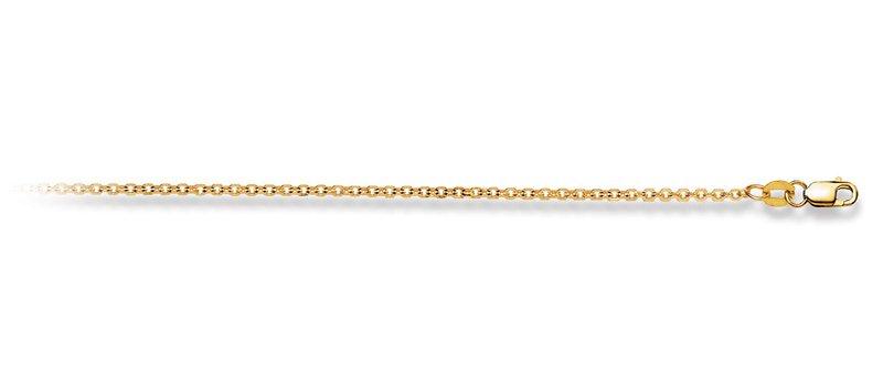 Image of Collier Spiegelanker Gelbgold 750, 1.8mm, 40cm Unisex Gelbgold 40cm