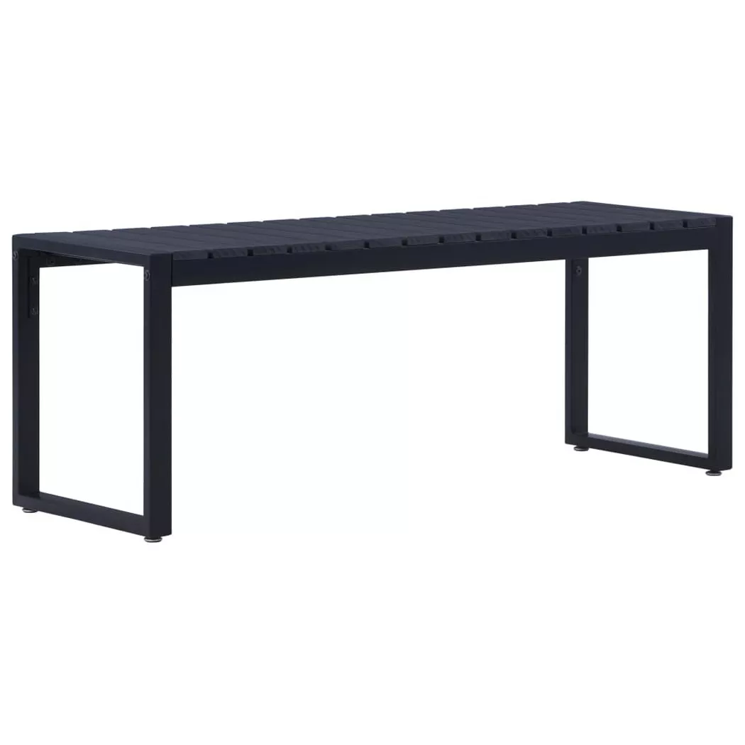 VidaXL - Gartenbank eisen, One Size, Schwarz