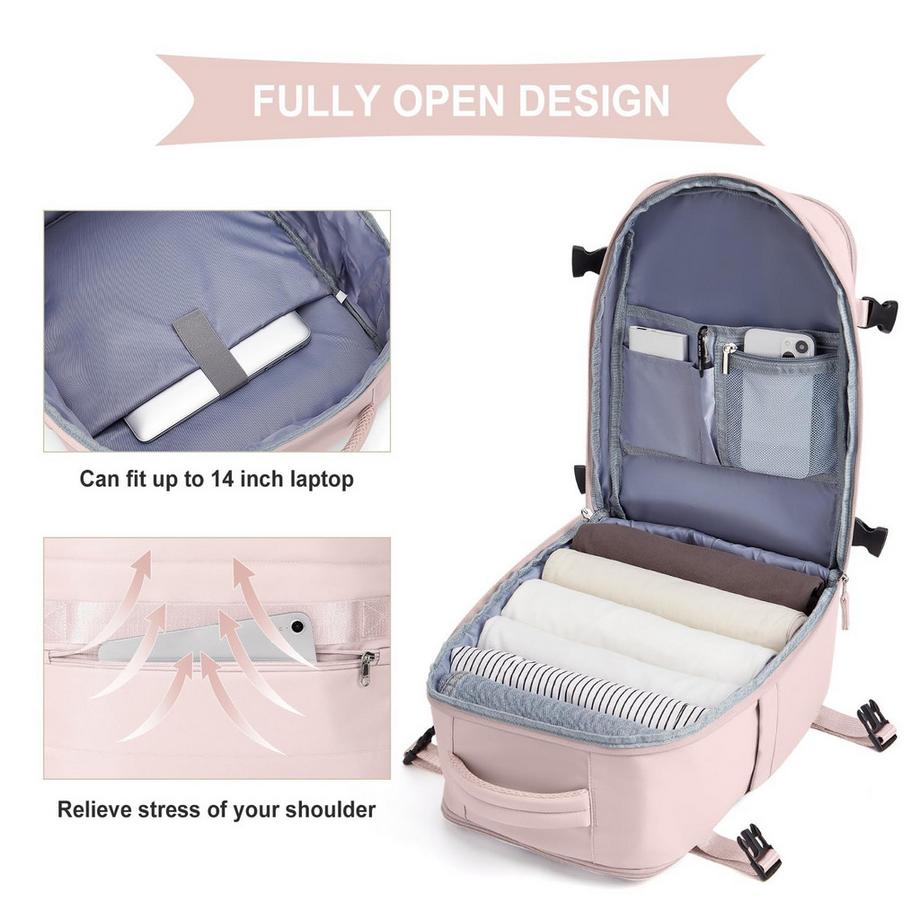 Only-bags.store Sac à dos étanche pour bagage à main et ordinateur portable  
