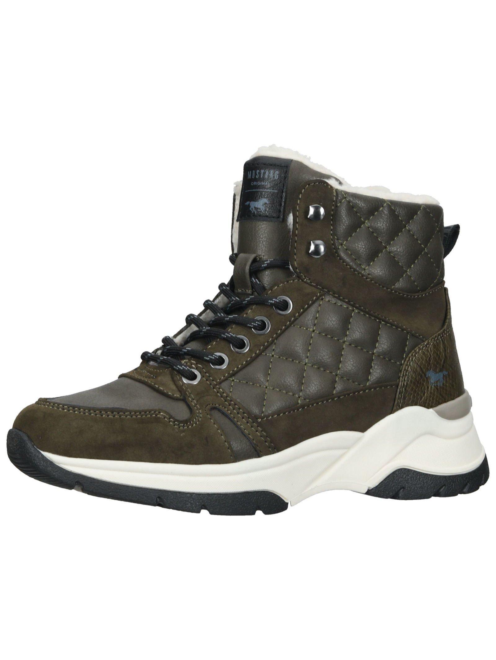 Image of Stiefelette Damen Militärgrün 40