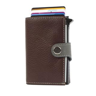 Margelisch Noonyu Double Leather Dark Brown Minibörse  