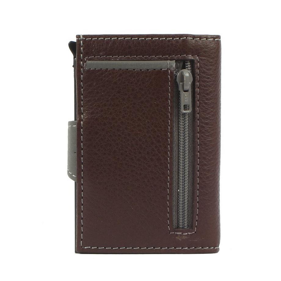 Margelisch Noonyu Double Leather Dark Brown Mini Portafoglio  
