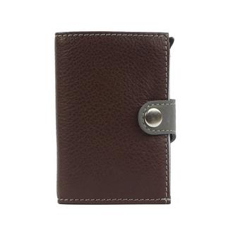 Margelisch Noonyu Double Leather Dark Brown Minibörse  