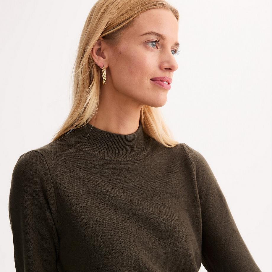 La Redoute Collections Pull col montant en maille douce  