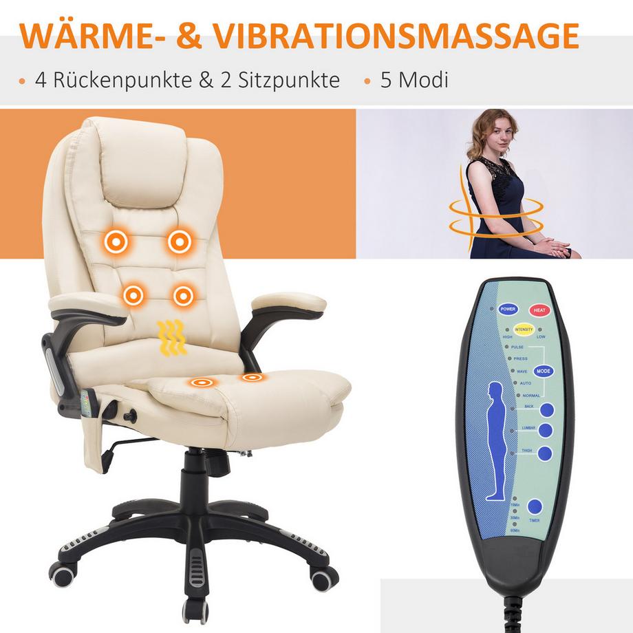 HOMCOM Chaise de massage  
