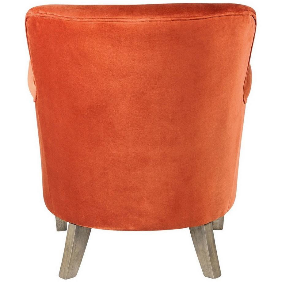 Blanc d'Ivoire Sessel Claude Samt kupferorange  